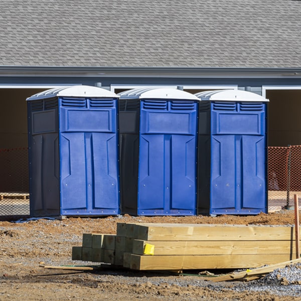 how do you dispose of waste after the portable restrooms have been emptied in Gettysburg